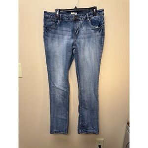 Y2K Hipster Mudd Womens Jeans Size 15 Medium Wash Bootcut Stretch Denim Pants